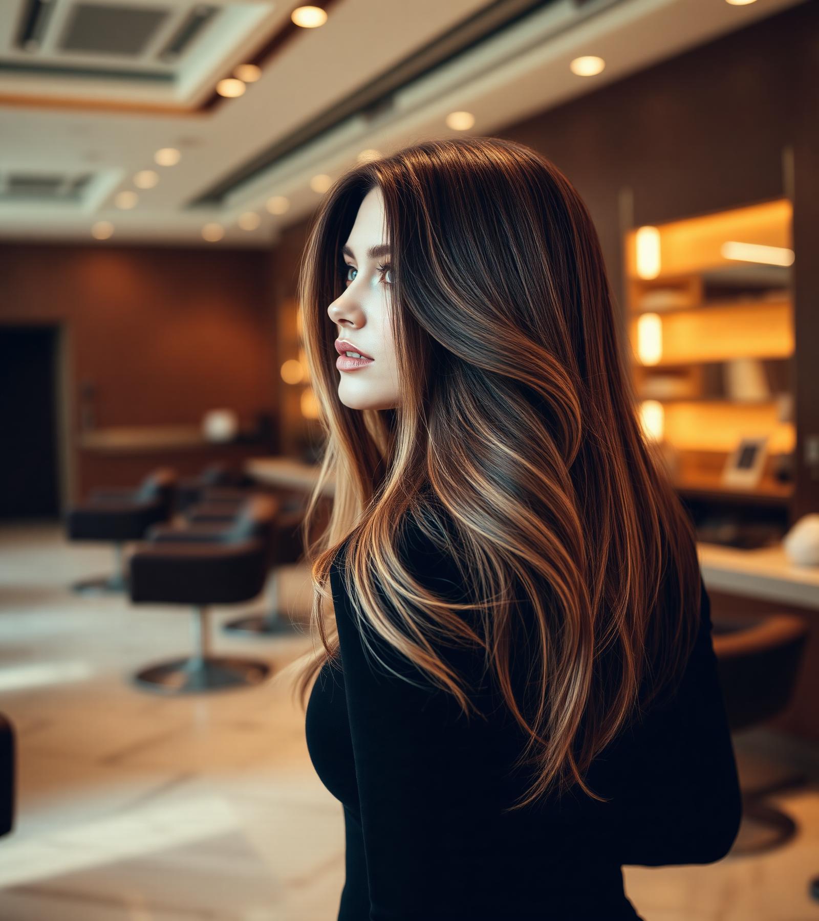 Luxury hair styling at Babydolls Beauty Salon